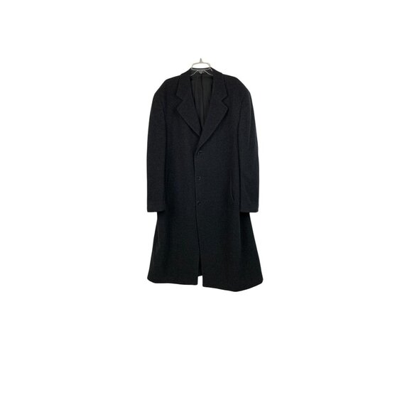 Chaps Ralph Lauren Other - Ralph Lauren Chaps Charcoal Gray Wool Cashmere Overcoat Lined Button Men's 44S